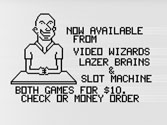 Lazer Brains & Slot Machine Advertisement